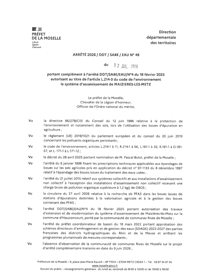 ARRETE 07 2026